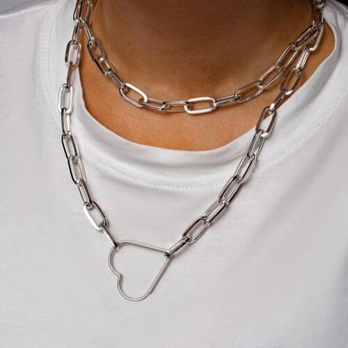 New Arrival Love Double Heart Enamel Ladie FOREVER LOVE Stainless Steel Necklace Gift For Women Drift Bottles Jewelry Wholesale