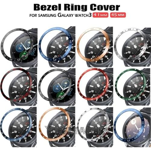 Watch Bezel Ring for Samsung Galaxy Watch 3 41mm 45mm Bezel Adhesive Cover Anti-scratch Case Styling Frame smartwatch