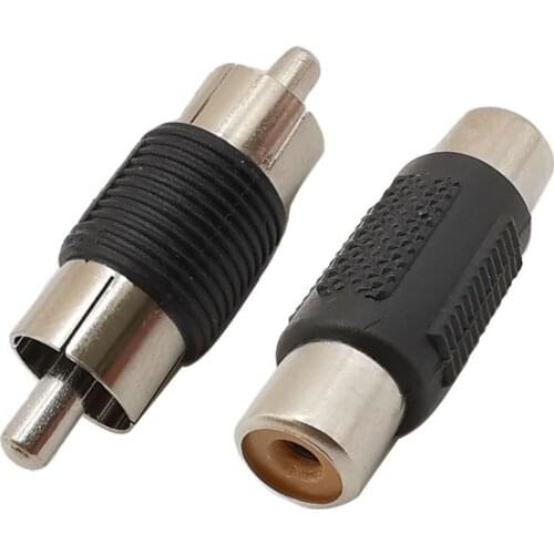 20Pcs RCA Male to Male Connector Female to Female Connector Adapter AV Audio Video Cable Plug Socket For CCTV Camera