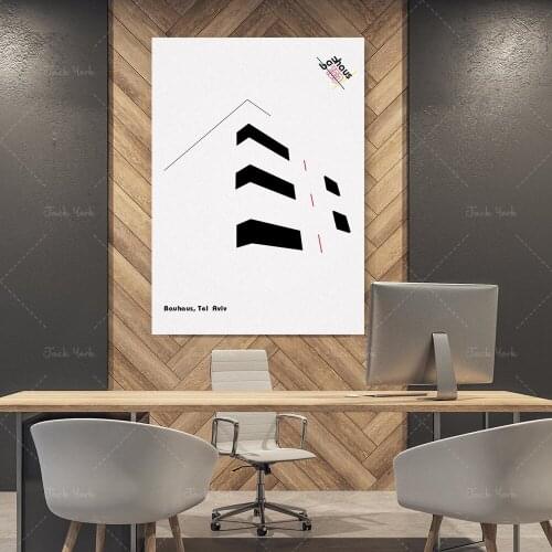 Home Decor Bauhaus Tel Aviv Poster Special Limited Edition 100 years of Bauhaus SALE FREE SHIPPING Cool Gift