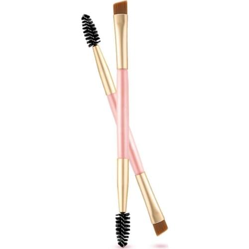 Mix color Professional Makeup Eyebrow Brush and Eyebrow Comb Brush eyebrow makeup pencil brushes H0048