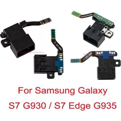 Mobile Cell Phone Earphone Headphone Jack Audio Flex Cable For Samsung Galaxy S7 G930 G930F S7 Edge G935 G935F Repair Parts