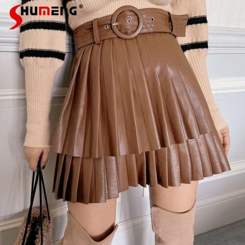 Женские кожаные юбки Shumeng China At AliExpress