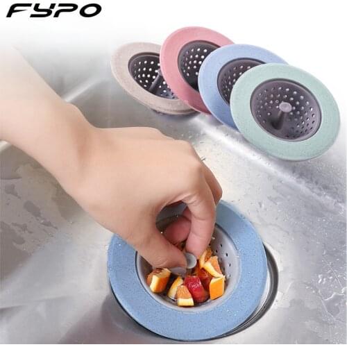 Silicone Kitchen Sink Strainer Stopper Bathroom Drain Sink Drains Cover Sink Colander Sewer Hair Filter strainer Anti-Blockage