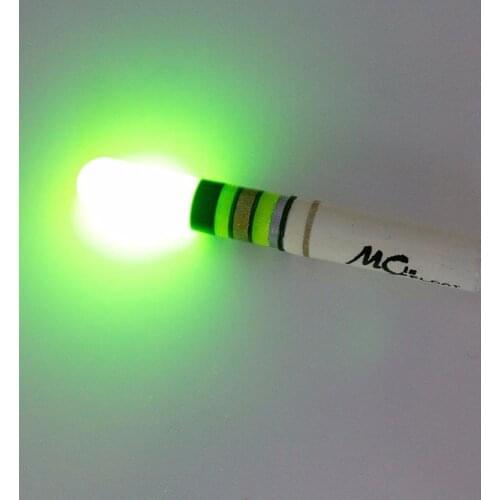 10Pcs LED Fishing Light Sticks Green / Red Work with CR322 Battery Operated LED Luminous Float Night for Fishing Tackle tools