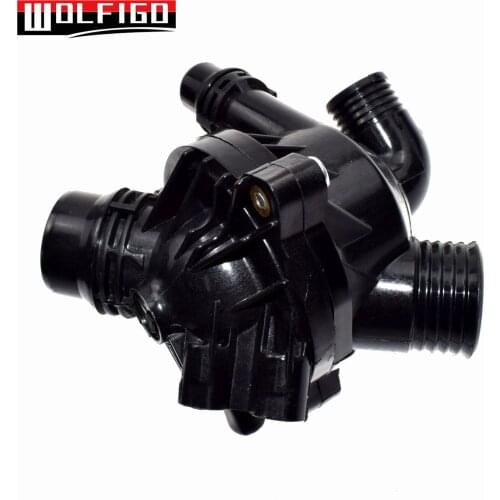 WOLFIGO Engine Coolant Thermostat With Housing For BMW X5 E70 X6 E71, E72 11 53 7 550 172,11537550172,41008797DO,11606042087