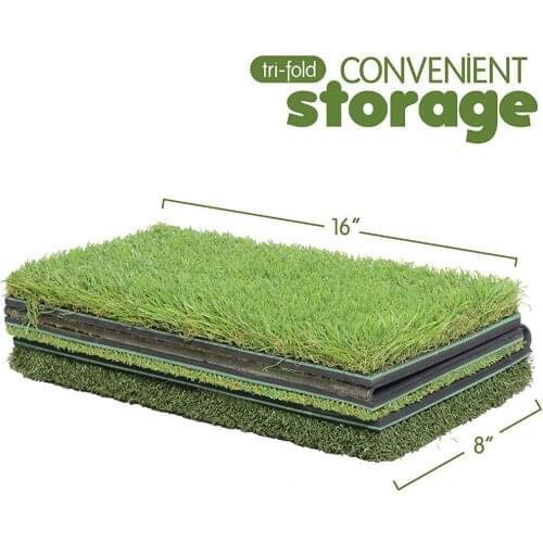 Three layer Golf Practice Mat Residential Training Artificial Grass Golf Exercise Mat Practice Rubber Tee Holder Golf Mat Pad