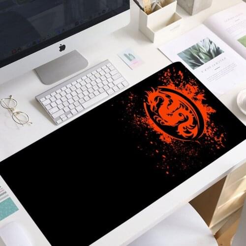 Extended Mouse Pad Anime Dragon Large Gaming Mouse Pad- Computer Keyboard Mouse Mat Mousepad Rubber Base lock edge mouse pad