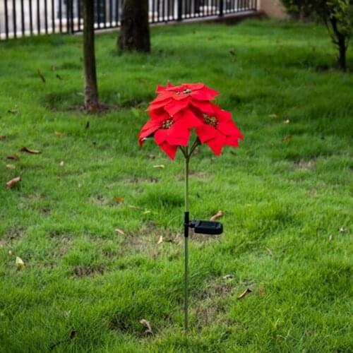 Outdoor Lights Solar Lamp Inserted Lawn Light 4 LED White Lights Garden Light Christmas Lantern LED Christmas For Lawns Garden