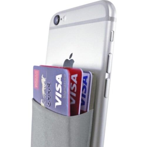 2019 Fashion Elastic Lycra Adhesive Cell Phone ID Credit Card Holder Women Sticker Pocket Wallet Case Card Holder #K