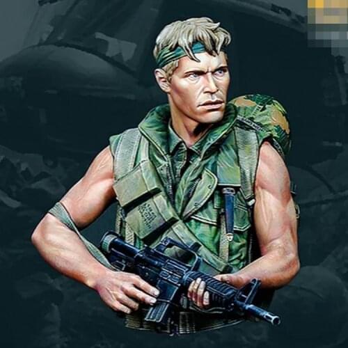 1/10 1967 Vietnam War American Sergeant Figure Resin Bust Bust Model X345