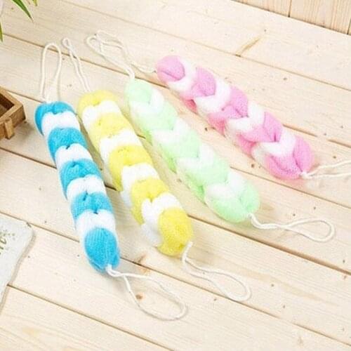 1PC Color Randon Loofah Flower Bath Ball Bath Tubs Cool Bath Belt Towel Scrubber Body Cleaning Mesh Shower Sponge bath brush