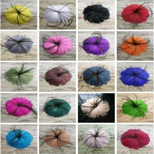 Fashion 100pcs Beautiful Cute Baby Girl Children Feather Flower Headbands Infant Hair Band Head Scarf Headwear/Headdress