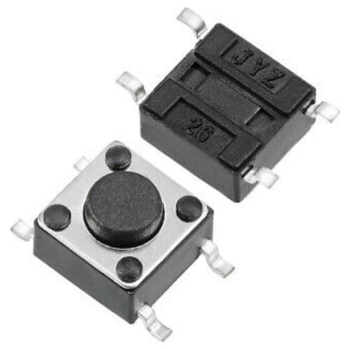 100pcs SMD Tactile Push Button Switch for Arduino 6x6x5mm 6*6*5mm 6*6*4.3/5/6/7/8/9/10/12MM