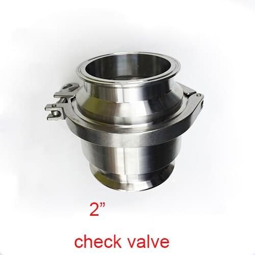 2", SUS304 Stainless Steel Sanitary Clamp Type Check Valve