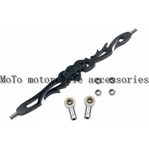 3 SKULL Black SHIFT LINKAGE For Harley Road King Electra Glide Touring Shifter