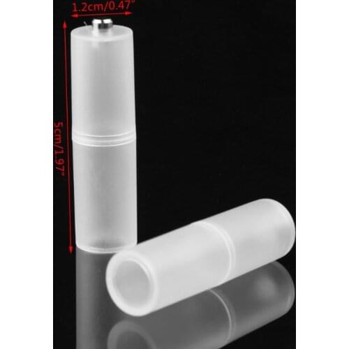 4X Battery Adapter Convertor Size AAA R03 to AA LR6 + Plastic Box R9UA