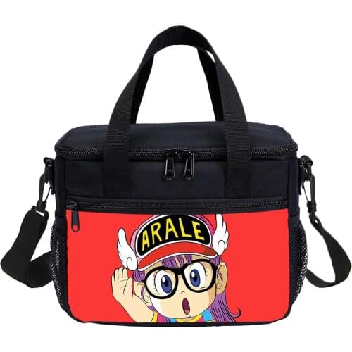 Arale Children Lunch Bag Funny Cartoon Dr. Slump Cooler Bag 3D Printing Food Ice Bag For Insulated Thermal