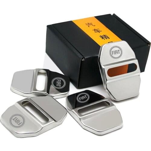 Car Styling Door Lock Covers For Fiat Panda Bravo Punto Linea Croma 500 595 Accesspories Car Styling