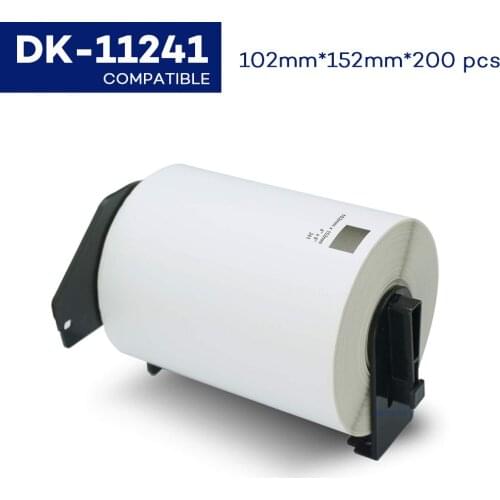 CIDY 1 roll for DK-11241 DK 11241 102*152mm Die-cut Thermal Paper Compatible for Brother Label Maker DK11241 DK-1241 DK241