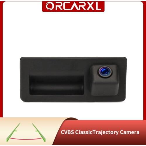 CVBS Reversing Camera Green Static Trajectory Trunk Switch Rear View Camera for VW MIB Radio RCD360 RCD330 for Passat B8 Golf 7