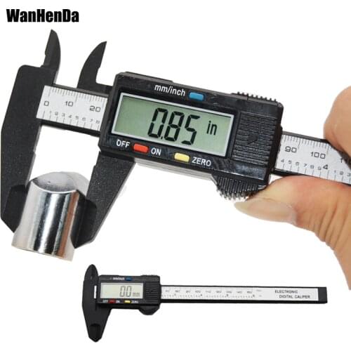 150mm Electronic Digital Caliper 6 Inch Carbon Fiber Vernier Caliper Gauge Micrometer Measuring Tool Digital Ruler