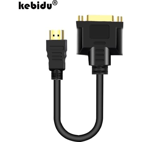 Kebidu New HDMI Adapter HDMI Male to DVI 24+5 Female Converter HDMI to DVI M-F Cable Adapter Support 1080P for HDTV wholesale