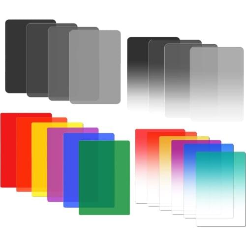 100x150mm ND2 ND4 ND8 ND16 Graduated Neutral Density Blue Orange Yellow 100*150mm Square Filter