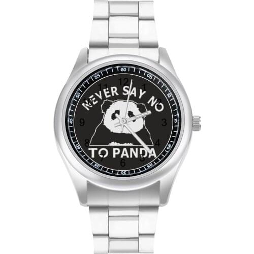 Panda Quartz Watch Photo Funny Wrist Watch Stainless Fashion Outdoor Woman Wristwatch