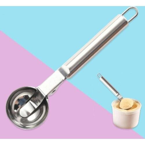 Ice Ball Maker Cake Ice Cream Scooper Watermelon Yogurt Dig Chocolate Fruit Mold Cookie Scoop Stainless Steel Ice Spoon
