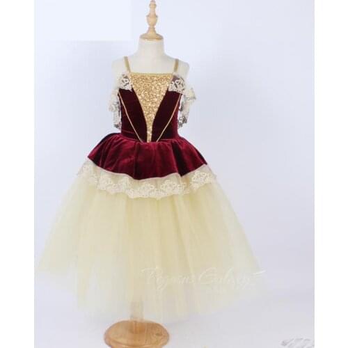 New Childrens Middle School And Childrens Performance Palace Style Puffy Skirt Long Skirt Performance Clothes