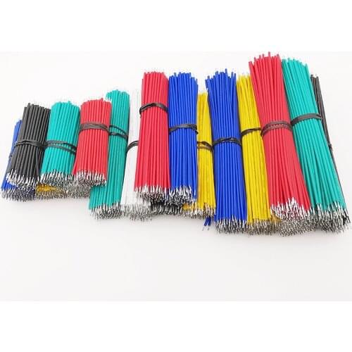 100Pcs/Lot Double-Head Tin-Plated Breadboard Jumper Wires PCB Solder Cable DIY Electronic Wire Connector 24AWG 5/8/10/15/20CM
