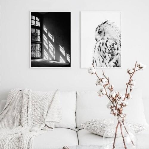 Nordic Poster Photography Canvas Painting Black White Wall Art Pictures For Living Room Modern Decorative Prints On The Wall