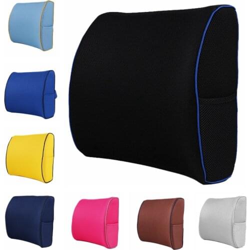 Lower Back Pain Relief Lumbar Support Pillow Premium Memory Foam Posture Support Cushion for Office Chair Car Sofa Wheelchair