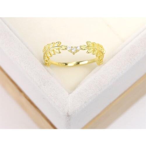 Popular European and American S925 silver plated gold fashion rich wreath wedding ring crown zircon red crystal jewelry