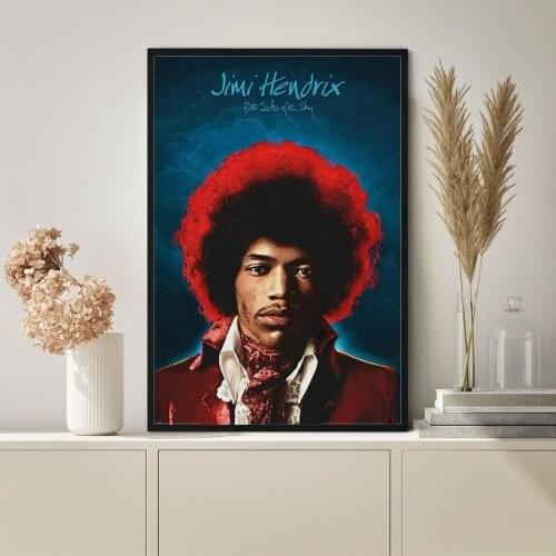 Jimi Hendrix poster,Rock Music Poster Music Album Cover Poster Wall Painting Home Decoration (No Frame)