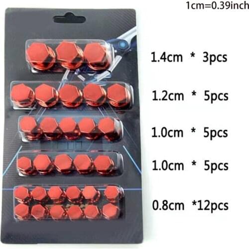 30Pcs Easy Installatin Screw Cover Housing Colorful Motorcycle Decorative Parts Motorcycle Accessories A5KD