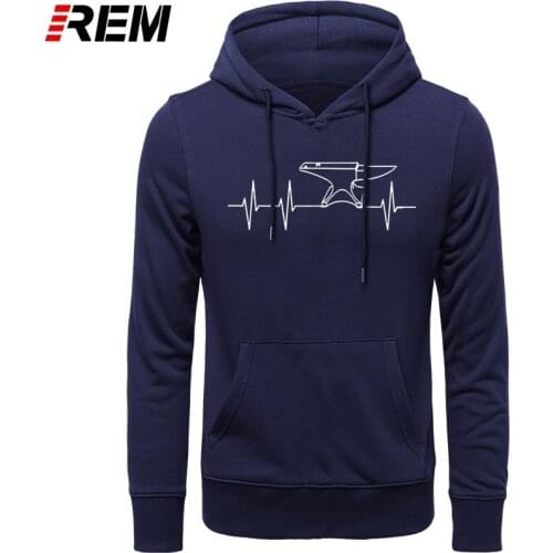 REM On Sale New Fashion Print Men Cool Blacksmith Anvil Heartbeat Forge Elegant Ideas Hoodies, Sweatshirts
