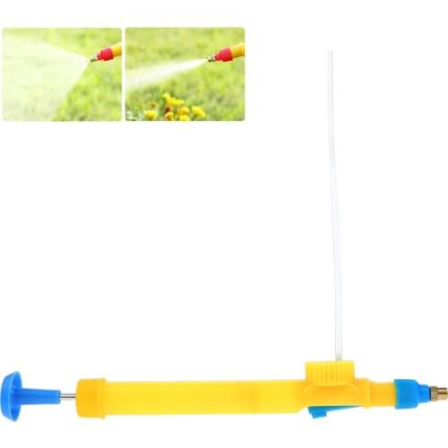 Manual High Pressure Water Spray Portable Bottle Watering Can Spray Hand Push Plastic Sprinkler Nozzle For Flower Garden Tool