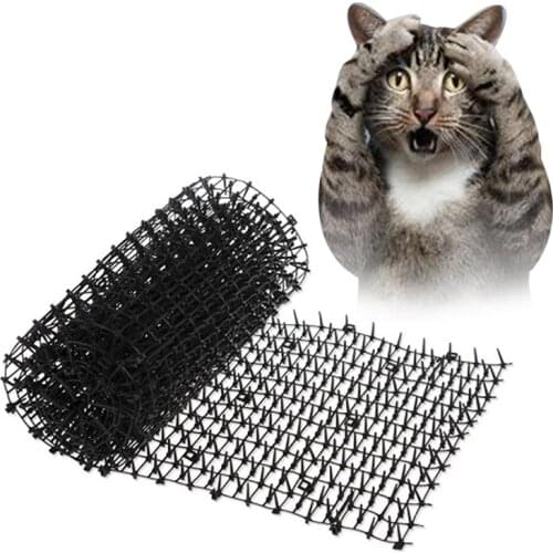 Cats and Dogs Repellent Mat Garden Supplies Cat Scat Mat Plastic Spike-Keeping Cats and Dogs From Digging 2 Meters Long