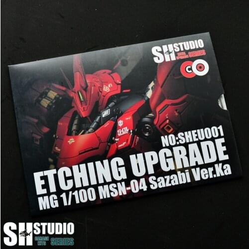 SH STUDIO 1/100 MG SAZABI Ver.Ka Kasha Sharjah Gundam Special Metal Etching Sheet Action Figure Model Detail Modification Repair