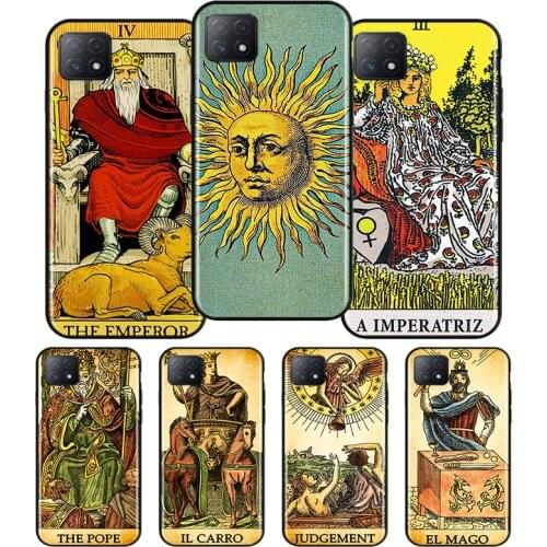 Luck Prediction Tarot Silicone For OPPO AX7 A1K A94 A93 A92S A73 A72 A53S A52 A32 A31 A12E A11X A9 A5 2020 Soft Phone Case