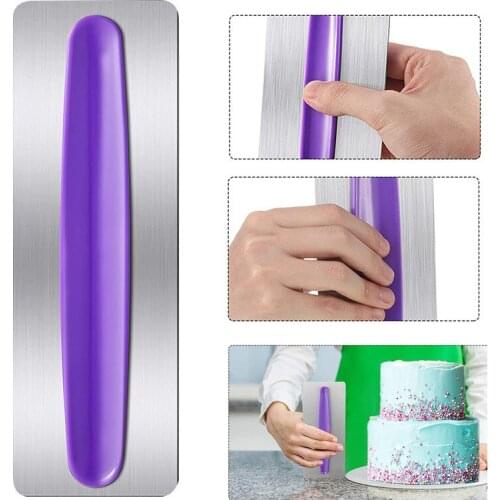 Stainless Steel Cake Scraper Cream Smoother Pastry Icing Combs Baking Accessories Fondant Spatulas Cake Decorating Comb