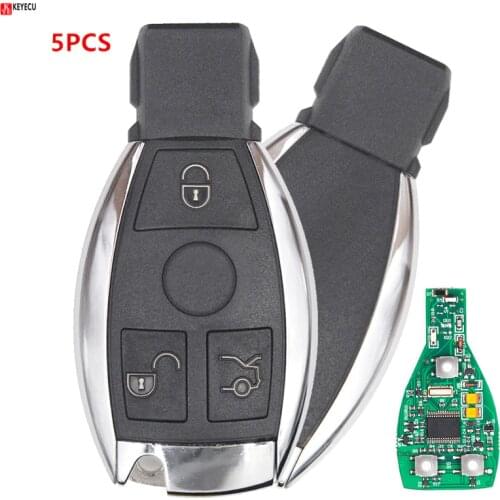 Keyecu 5PCS/Lot KYDZ Smart Key 315MHz or 433MHZ 3 Button for Mercedes BENZ 2000+ Support NEC & BGA Keyless