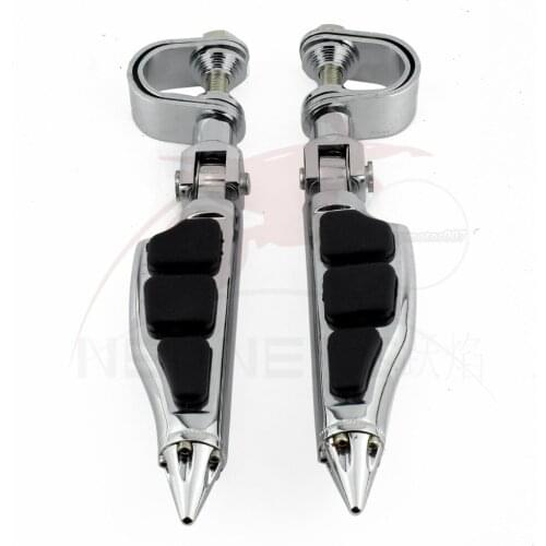 Motorcycle Universal Pair 32mm 1 1/4" Highway Footrest Foot Peg For Harley Kawasaki Suzuki Honda Engine Guard Crash Bar