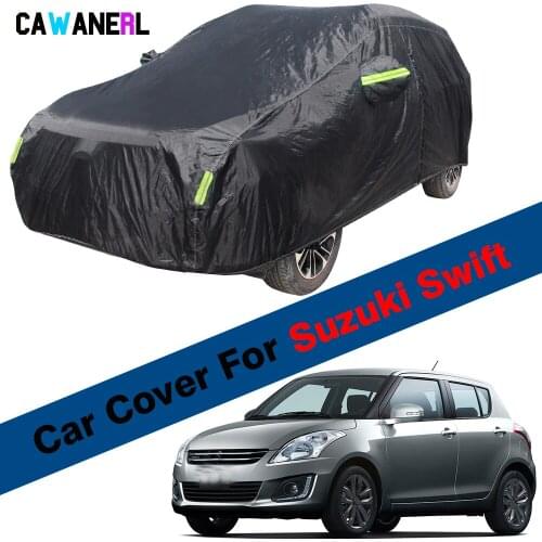 Waterproof Car Cover Outdoor Anti-UV Sun Shade Snow Rain Fog Resistant Cover For Suzuki Swift Hatchback Sedan 2000-2021
