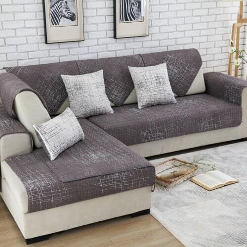 1 Pcs Four Seasons Cotton Sofa Cushion Combination Twill Slip Modern Simple Cushion Sofa Cover Free Shipping