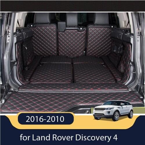High quality! Special trunk mats for Land Rover Discovery 4 2016-2010 7 seats waterproof boot carpets cargo liner,Free shipping