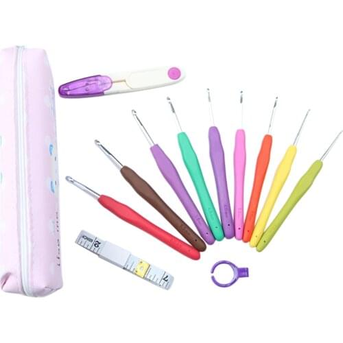 Knitting Craft Case Crochet Hooks 1PC Needlework Sewing Accessories Weave Needles Supplies Soft Handle Crochet