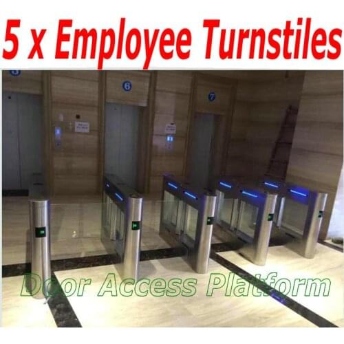 1 Order=5 pcs x Swing Turnstile Gate Fast Speed Gate Access Control Sliding gates Entrance+Exit pedestrian walkways passenger